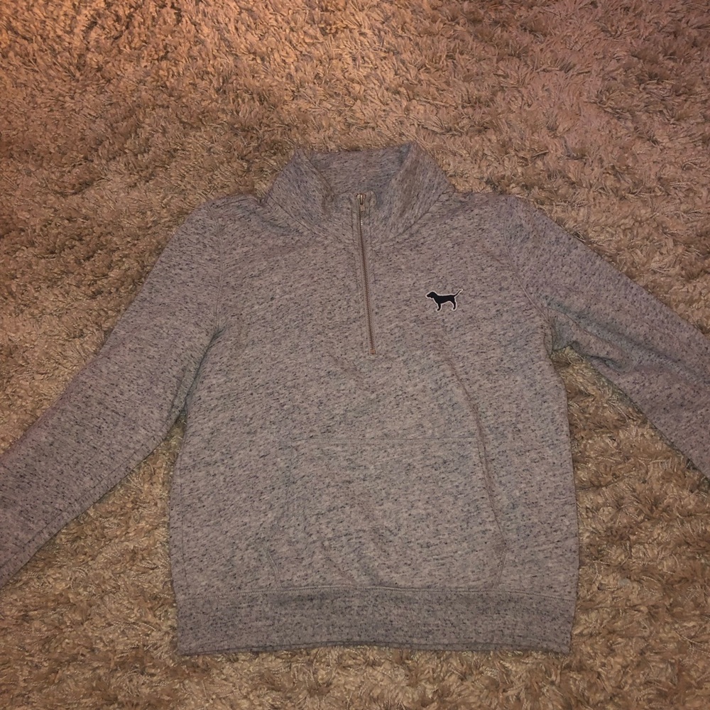 Pink quarter zip